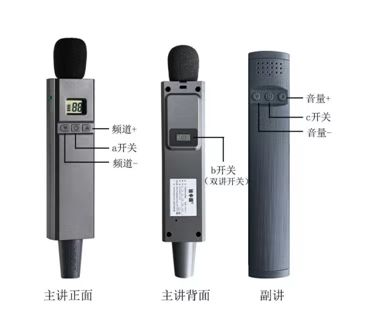 浙江杭州新款电子远距离无线讲解话筒耳机出租赁机构